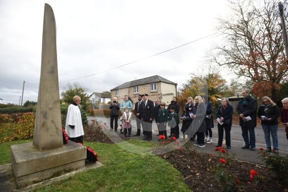 Wreath laying in BraywoodRemembrance Sunday