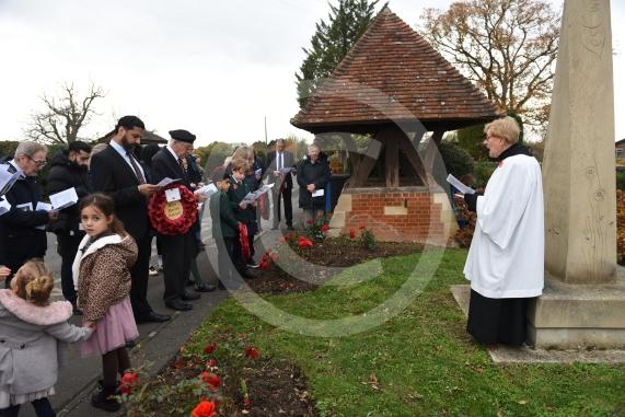 Wreath laying in BraywoodRemembrance Sunday