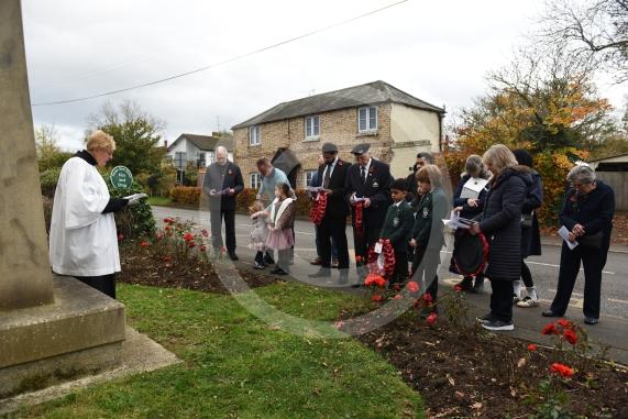 Wreath laying in BraywoodRemembrance Sunday