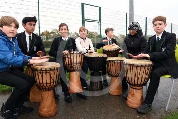 Anti-Bullying Week at Cox Green School who are partnering with Manor Green and Lowbrook primary schoolStudents from Manor Green and Cox Green are drumming to show their power against bullying’.Cox Green School, Highfield Lane, Maidenhead 