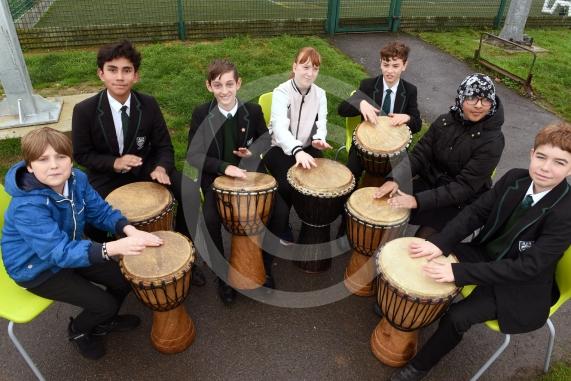 Anti-Bullying Week at Cox Green School who are partnering with Manor Green and Lowbrook primary schoolStudents from Manor Green and Cox Green are drumming to show their power against bullying’.Cox Green School, Highfield Lane, Maidenhead 