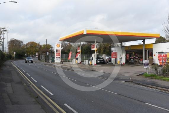 Shell Garage, Burnham Lane, near Burnham Railway Station. A woman suffered life-threatening injuries after being assaulted at the Shell Garage in Burnham Lane.