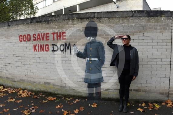 New graffiti on wall at Ward Royal Estate, Charles Street, WindsorPossible BanksySarbjit Sukhram from Slough12.11.25 and 13.11.25