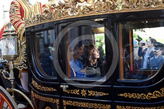 State Visit by the President Of The Federal Republic of GermanyQueen Camilla and  German Presidents wife Elke BudenbenderWednesday 3rd December 2025Photos by Ian Longthorne