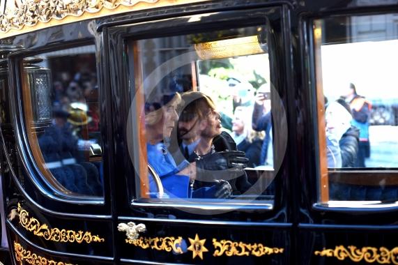 State Visit by the President Of The Federal Republic of GermanyQueen Camilla and  German Presidents wife Elke BudenbenderWednesday 3rd December 2025Photos by Ian Longthorne