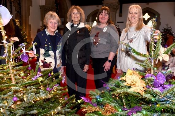 St Luke’s Christmas Tree Festival. St Luke’s Church, Norfolk Road, MaidenheadL-R Sally Somerville, Terrie Robinson, Fiona Leonard, Clare Price (festival organisers)