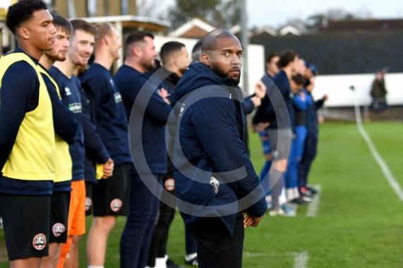 Maidenhead Utd V Hornchurch Ryan Peters first match in charge1-0 goal celebration