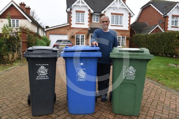 Danesh Gangahar is having his bins missed during collections. Norden Road, Maidenhead