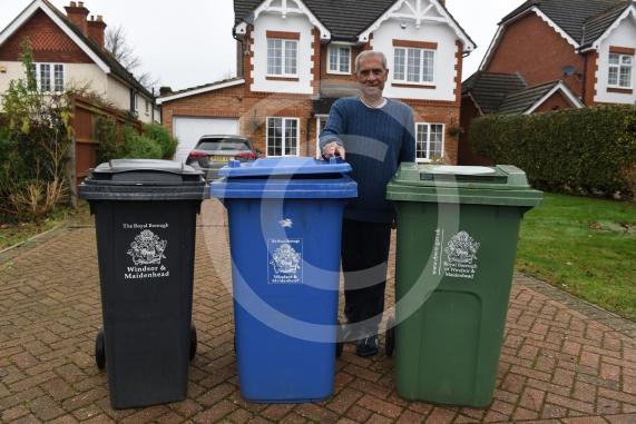 Danesh Gangahar is having his bins missed during collections. Norden Road, Maidenhead