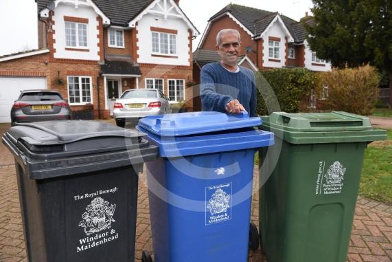 Danesh Gangahar is having his bins missed during collections. Norden Road, Maidenhead