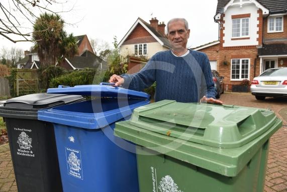 Danesh Gangahar is having his bins missed during collections. Norden Road, Maidenhead