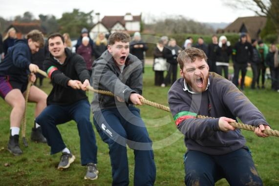 The annual Boxing Day Games. Organised by local charity fund raisers, the Cherry Pickers of Cookham Dean, the event will consist of five silly games and a tug-of-war