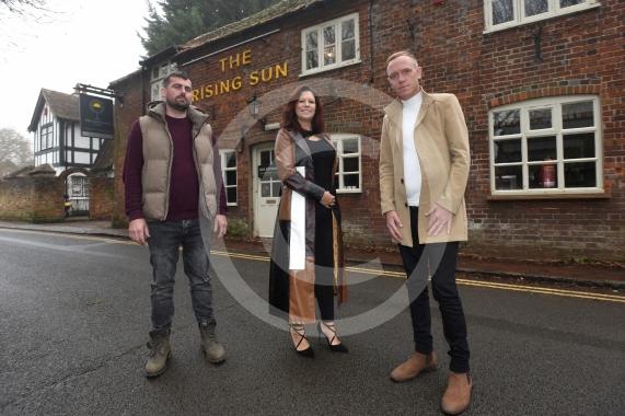 New management is taking over The Rising Sun pub in Hurley. L-R Adam Harman, Mandy Prince and Edward HorneThe Rising Sun pub in Hurley