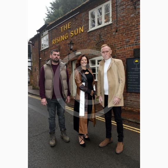New management is taking over The Rising Sun pub in Hurley. L-R Adam Harman, Mandy Prince and Edward HorneThe Rising Sun pub in Hurley