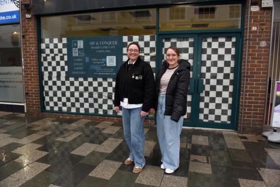 Sip and Conquer caf&eacute; , 120 Maidenhead High StreetSchool friends Rosie Mulford and Ellie Jeffries are preparing to open a new board game caf&eacute; at the end of January. 