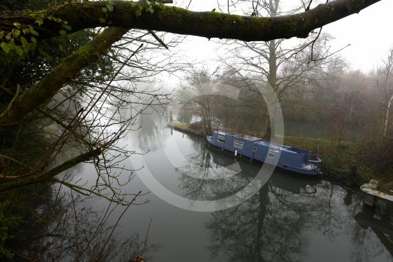 River Thames in the mist, Hurley