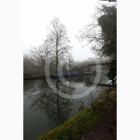 River Thames in the mist, Hurley