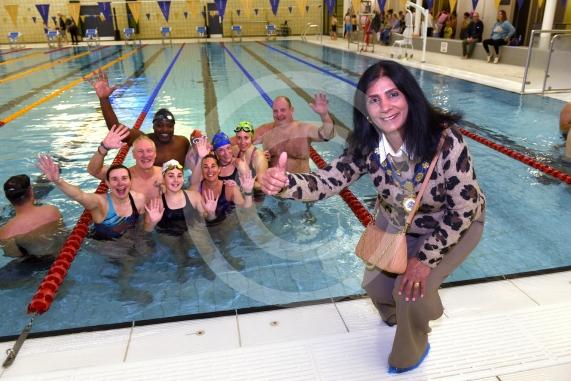 The annual Swimarathon returns for its 41st year.Braywick Leisure Centre, MaidenheadSchools and organisations taking part in the eventRBWM Mayor Cllr Mandy Brar and The Mayors Team