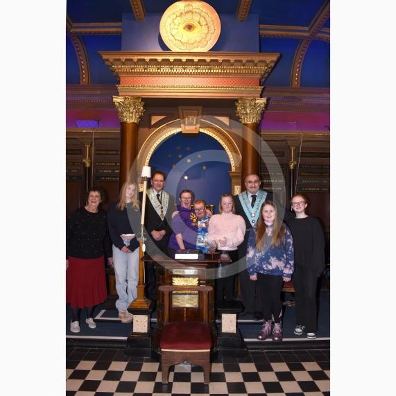 Windsor Masonic Centre, Church Lane, WindsorThe Windsor Castle Masonic Lodge welcomed The Electric Eels Swimming Club to the Masonic Centre to officially present them with a joint &pound;2,000 from Windsor Castle Lodge and Etonian Lodge of St John Lodge.