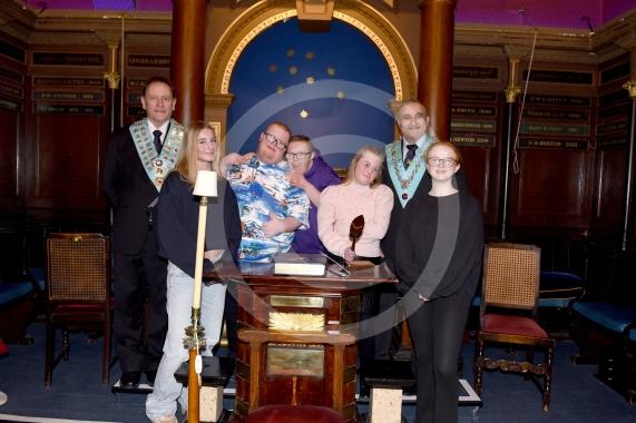 Windsor Masonic Centre, Church Lane, WindsorThe Windsor Castle Masonic Lodge welcomed The Electric Eels Swimming Club to the Masonic Centre to officially present them with a joint &pound;2,000 from Windsor Castle Lodge and Etonian Lodge of St John Lodge.