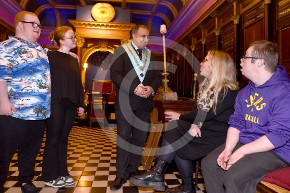 Windsor Masonic Centre, Church Lane, WindsorThe Windsor Castle Masonic Lodge welcomed The Electric Eels Swimming Club to the Masonic Centre to officially present them with a joint &pound;2,000 from Windsor Castle Lodge and Etonian Lodge of St John Lodge.