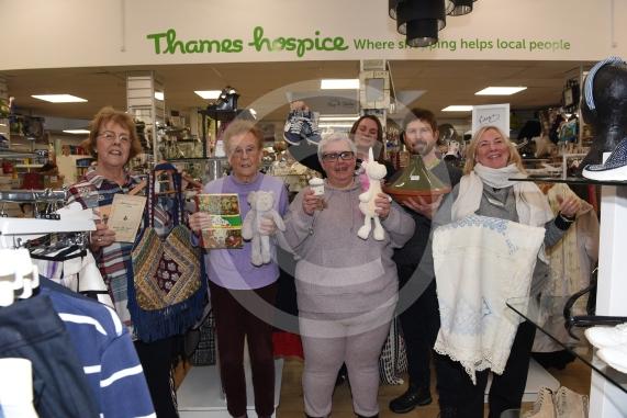 Thames Hospice feature looks at the role of its charity shops and the importance of donations.Emma Taylor, Dedworth Shop Manager, and other staff at the shop. Thames Hospice shop  67 Dedworth Rd, Windsor 