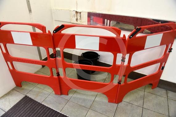 Buckets for leaks, Nicholsons Centre, Maidenhead