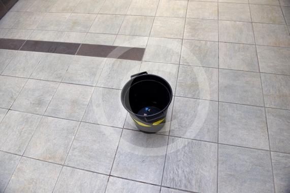 Buckets for leaks, Nicholsons Centre, Maidenhead