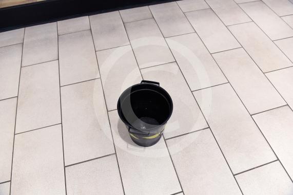 Buckets for leaks, Nicholsons Centre, Maidenhead