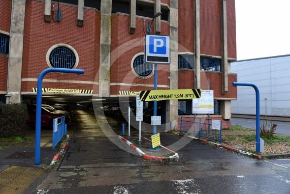 The Stafferton Way car park, Maidenhead partially closed on Monday due to damage caused by vandalism. 
