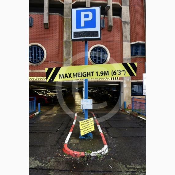 The Stafferton Way car park, Maidenhead partially closed on Monday due to damage caused by vandalism. 