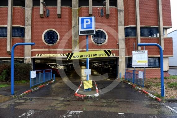 The Stafferton Way car park, Maidenhead partially closed on Monday due to damage caused by vandalism. 