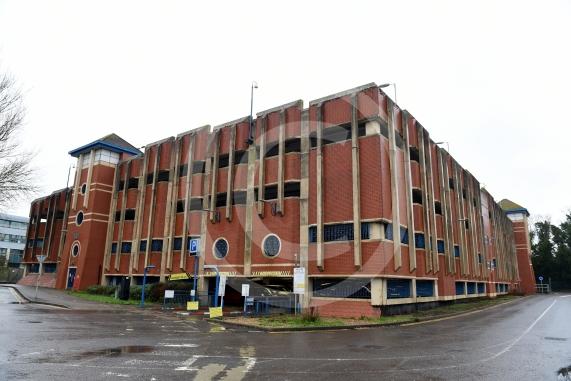 The Stafferton Way car park, Maidenhead partially closed on Monday due to damage caused by vandalism. 