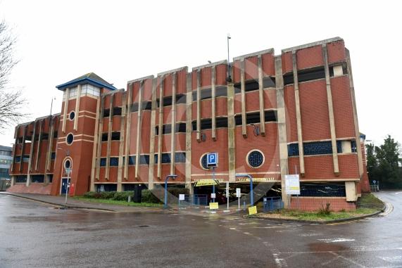 The Stafferton Way car park, Maidenhead partially closed on Monday due to damage caused by vandalism. 