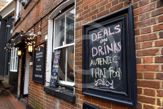 The Vine Pub, 20 Market Street, MaidenheadThe Vine pub and Thai restaurant. New owners have taken over The Vine and have also incorporated a new Thai restaurant into the venue. 