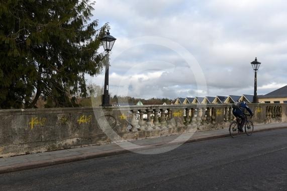 Maidenhead BridgeYellow Grafitti on the bridge