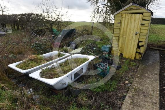 Byran Staples at the Breadcroft Road Allotments. He's concerned that the allotment space is being left to fall into disrepair despite the waiting list. Breadcroft Road, Maidenhead