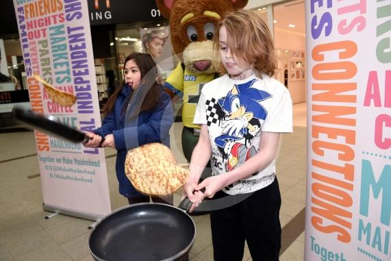 Nicholsons Centre,  MaidenheadPancake Day, Shrove Tuesday&lsquo;Flip the Pancake &ndash; get a prize!&rsquo;Noah  Dela Pena 6, Isabella Forisky 6
