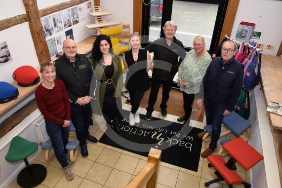 Back in Action. A company specialising in furniture that supports people with back problems has returned back to Cookham after years away. Longtime business owner David Newbound,  his daughter Romilly and staffUnit 2a, Lower Mount Farm, Cookham, Maidenhead 