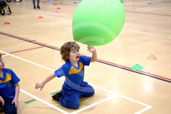 Government 60 active minutes scheme.Active 60 Festival for 5 to 7 yr olds were organised & delivered by Ascot & Maidenhead School Sport Partnership. Braywick Leisure Centre sports hall, MaidenheadSt Mary's School