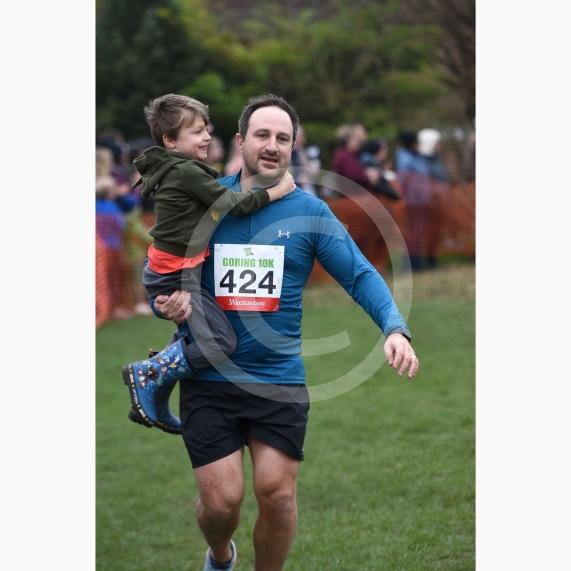 GORING 10K Road RaceDave Hendricks with his son, Felix 5