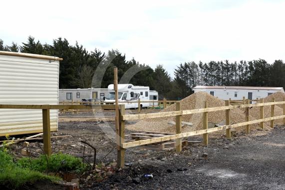 Travellers have set up on the crossroads at Forest Green/Oakley Green Road/Fifield Road.They&rsquo;ve been there a while.