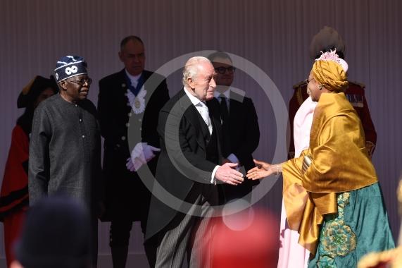 Nigerian state visit, WindsorKing Charles, Queen Camilla, President Bola Ahmed Tinubu and his wife, first lady Oluremi Tinubu.The King, the Queen and the Prince and Princess of Wales welcomed the Nigerian president to Windsor at the start of the first state visit to the UK by the West African nation in nearly 40 years.18.3.26Photos by Ian Longthorne