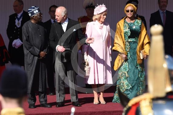 Nigerian state visit, WindsorKing Charles, Queen Camilla, President Bola Ahmed Tinubu and his wife, first lady Oluremi Tinubu.The King, the Queen and the Prince and Princess of Wales welcomed the Nigerian president to Windsor at the start of the first state visit to the UK by the West African nation in nearly 40 years.18.3.26Photos by Ian Longthorne