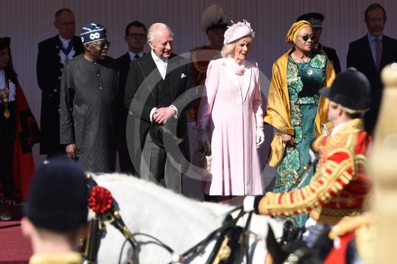 Nigerian state visit, WindsorKing Charles, Queen Camilla, President Bola Ahmed Tinubu and his wife, first lady Oluremi Tinubu.The King, the Queen and the Prince and Princess of Wales welcomed the Nigerian president to Windsor at the start of the first state visit to the UK by the West African nation in nearly 40 years.18.3.26Photos by Ian Longthorne
