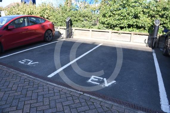 Residents are upset that an electrical vehicle charging system is billing everyone who doesn&rsquo;t own an EV car of money via their service charge for communal electricity useHurricane Court, 79 Heron Dr, Langley, Slough SL3 8FA