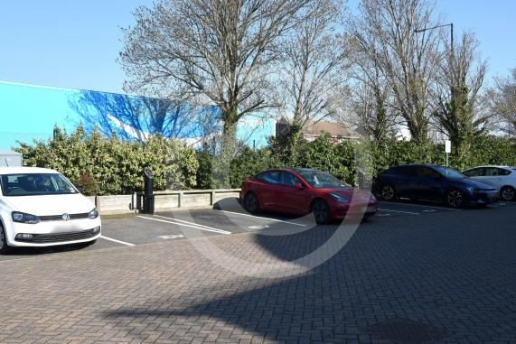 Residents are upset that an electrical vehicle charging system is billing everyone who doesn&rsquo;t own an EV car of money via their service charge for communal electricity useHurricane Court, 79 Heron Dr, Langley, Slough SL3 8FA