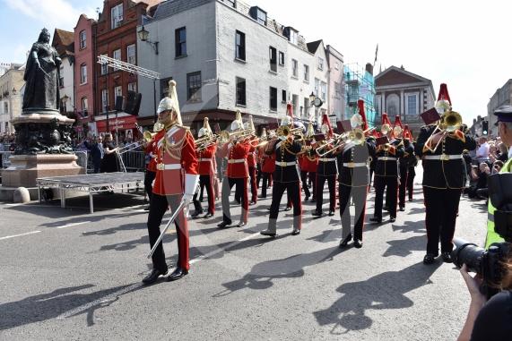 The Mayor. Councillor Mrs Christine Bateson and Town Crier, Chris Brown will be reading out the Proclamation of the Accession of King Charles III to the throne on Sunday 11th September
Castle Hill, Windsor
