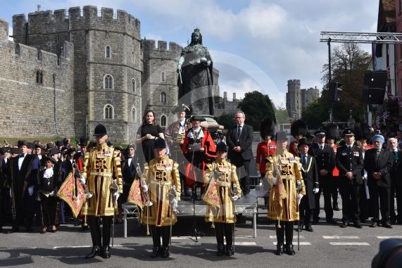 The Mayor. Councillor Mrs Christine Bateson and Town Crier, Chris Brown will be reading out the Proclamation of the Accession of King Charles III to the throne on Sunday 11th September
Castle Hill, Windsor