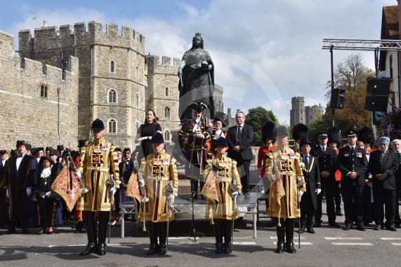 The Mayor. Councillor Mrs Christine Bateson and Town Crier, Chris Brown will be reading out the Proclamation of the Accession of King Charles III to the throne on Sunday 11th September
Castle Hill, Windsor